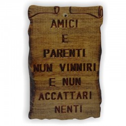 Quadretto Proverbio "Amici e Parenti"